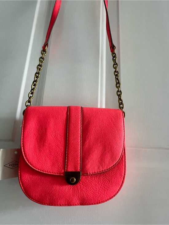 Fossil Handbags - Fossil Women's Coral Red Crossbody Bag